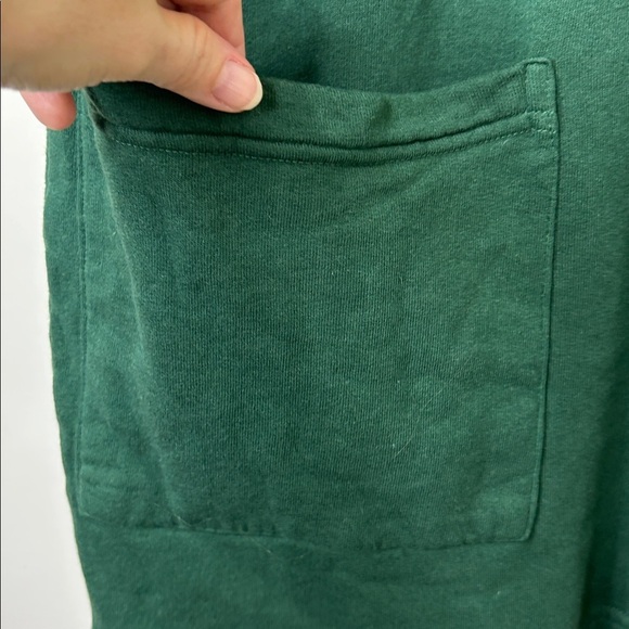 BRYN WALKER Green Sweatshirt Dress Bamboo Organic Cotton Size Large - Picture 6 of 15